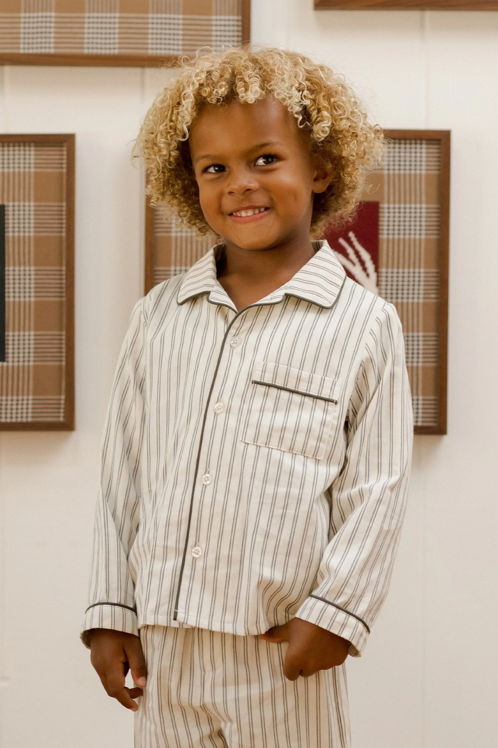 Rylee   Cru Babykids LS Pajamas | Forest Stripe