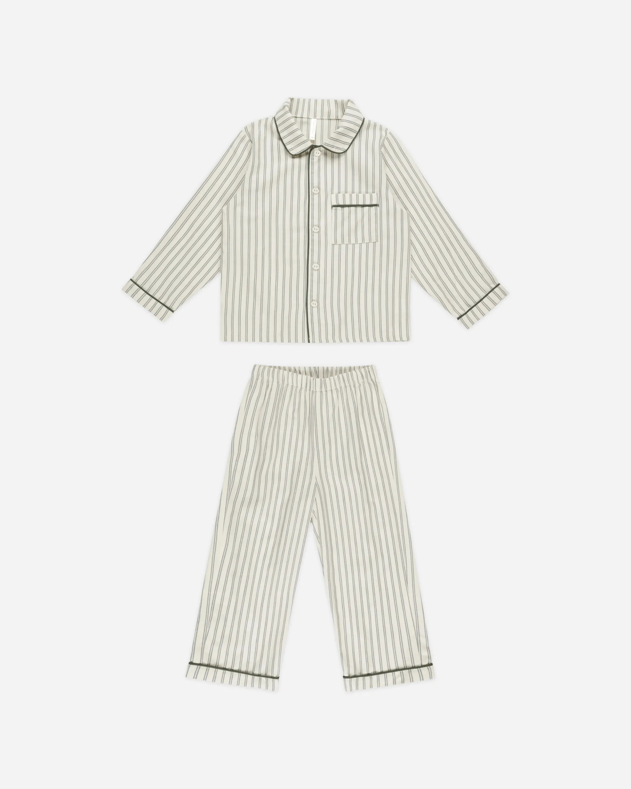 Rylee   Cru Babykids LS Pajamas | Forest Stripe