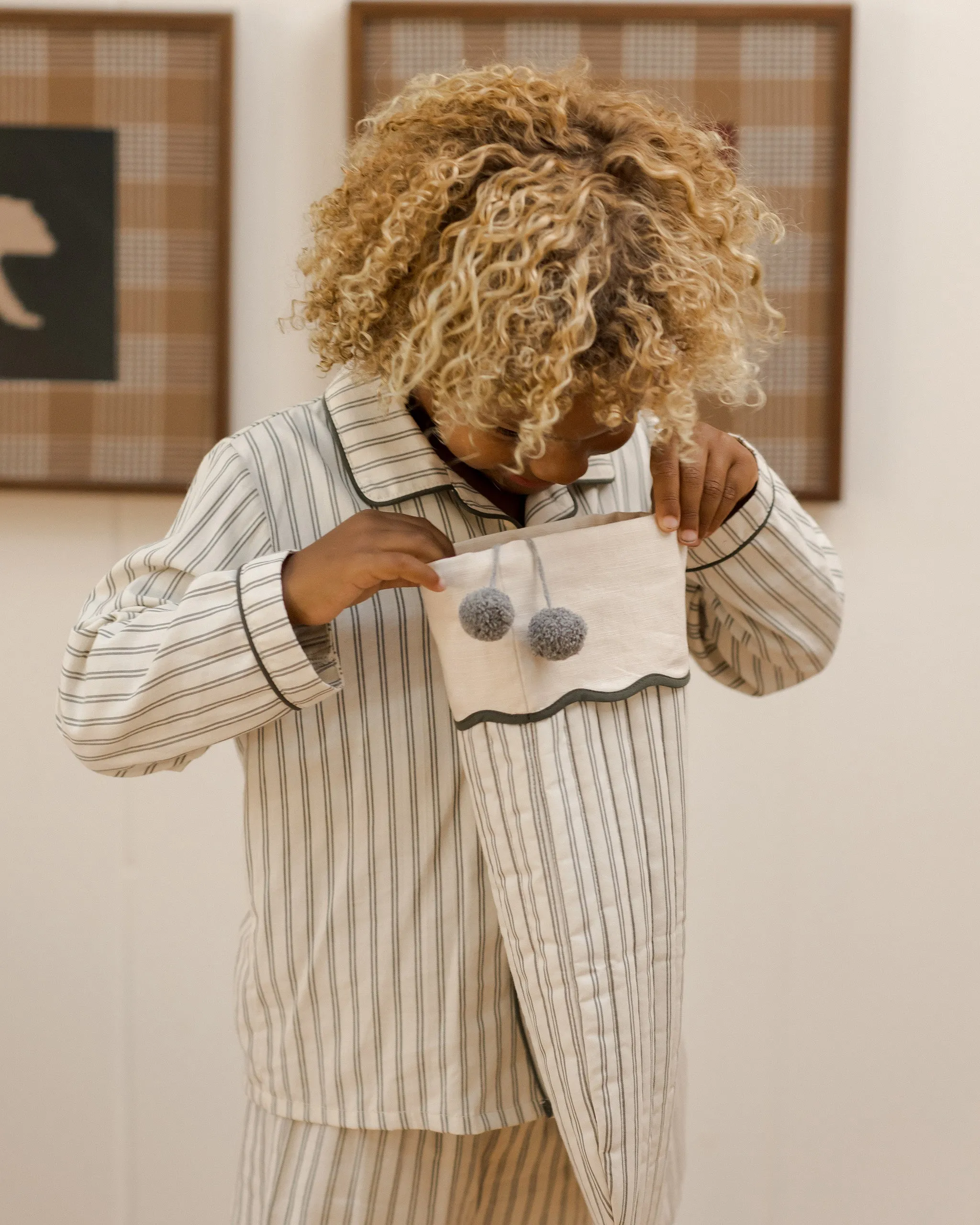Rylee   Cru Babykids LS Pajamas | Forest Stripe