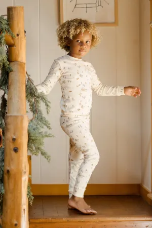 Rylee   Cru Babykids Organic LS PJ Set | Winter Town