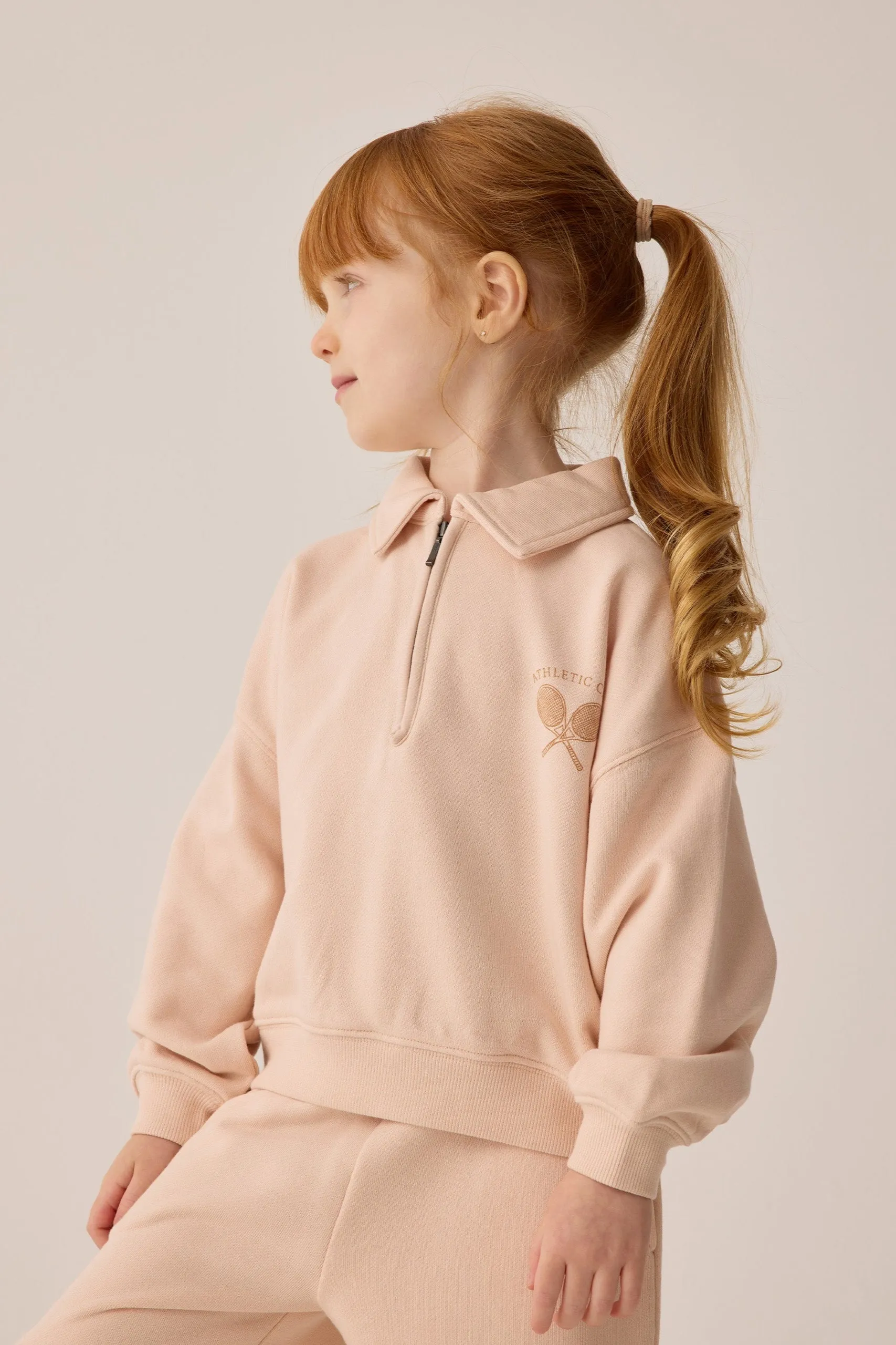 Rylee   Cru Babykids Quarter Zip Sweater| Shell