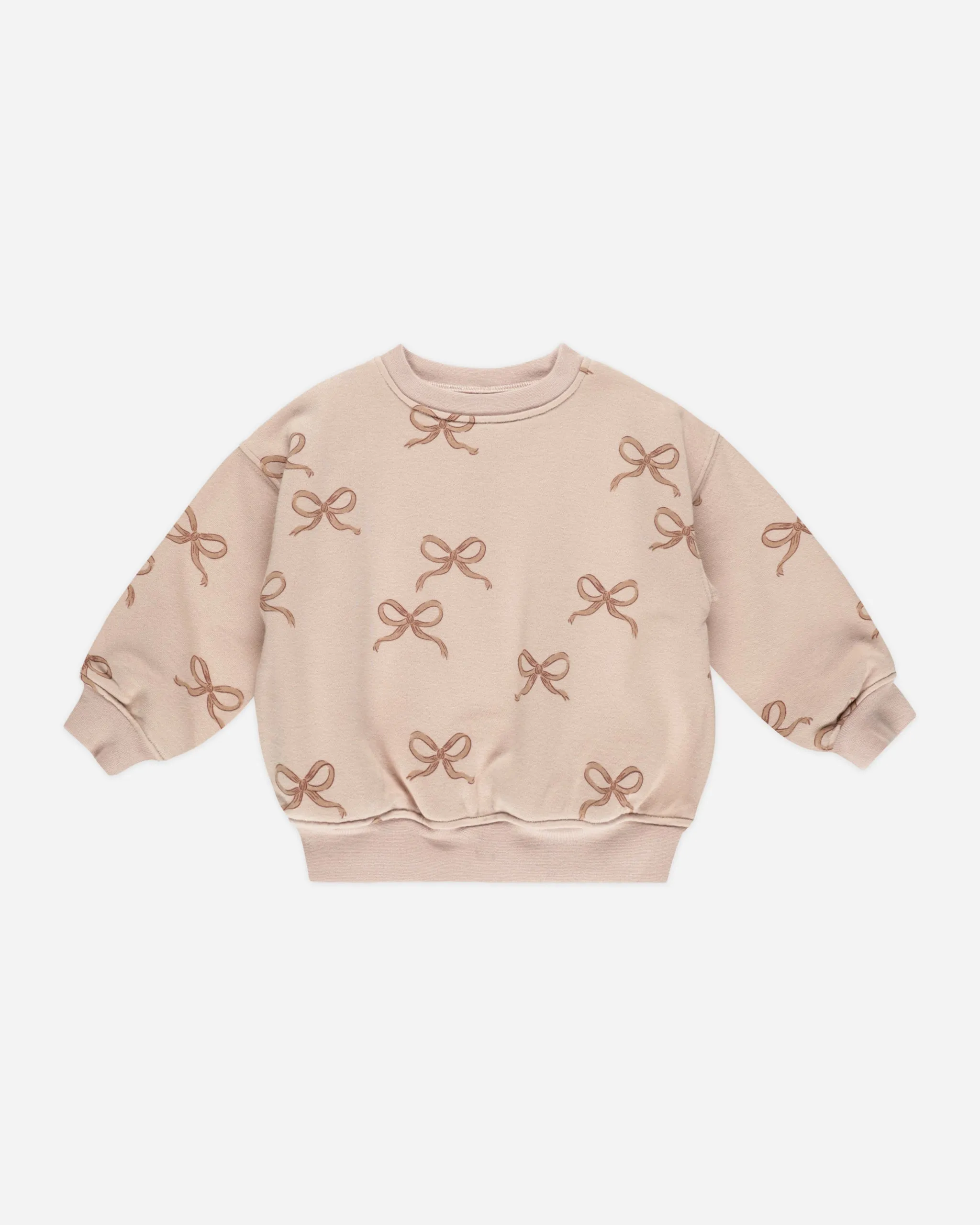 Rylee   Cru Babykids Relaxed Sweatshirt | Bows Blush