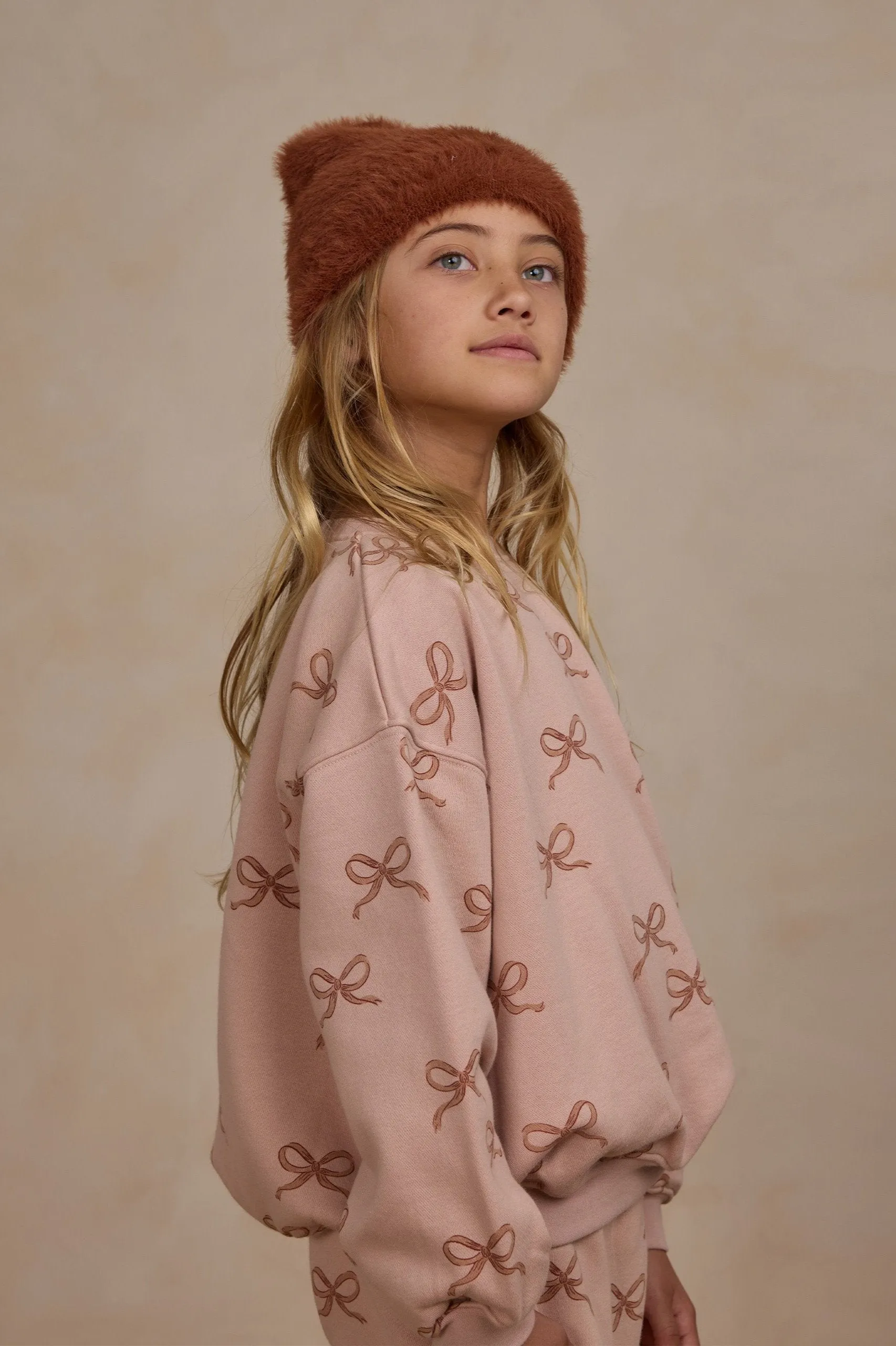 Rylee   Cru Babykids Relaxed Sweatshirt | Bows Blush