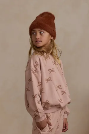 Rylee   Cru Babykids Relaxed Sweatshirt | Bows Blush