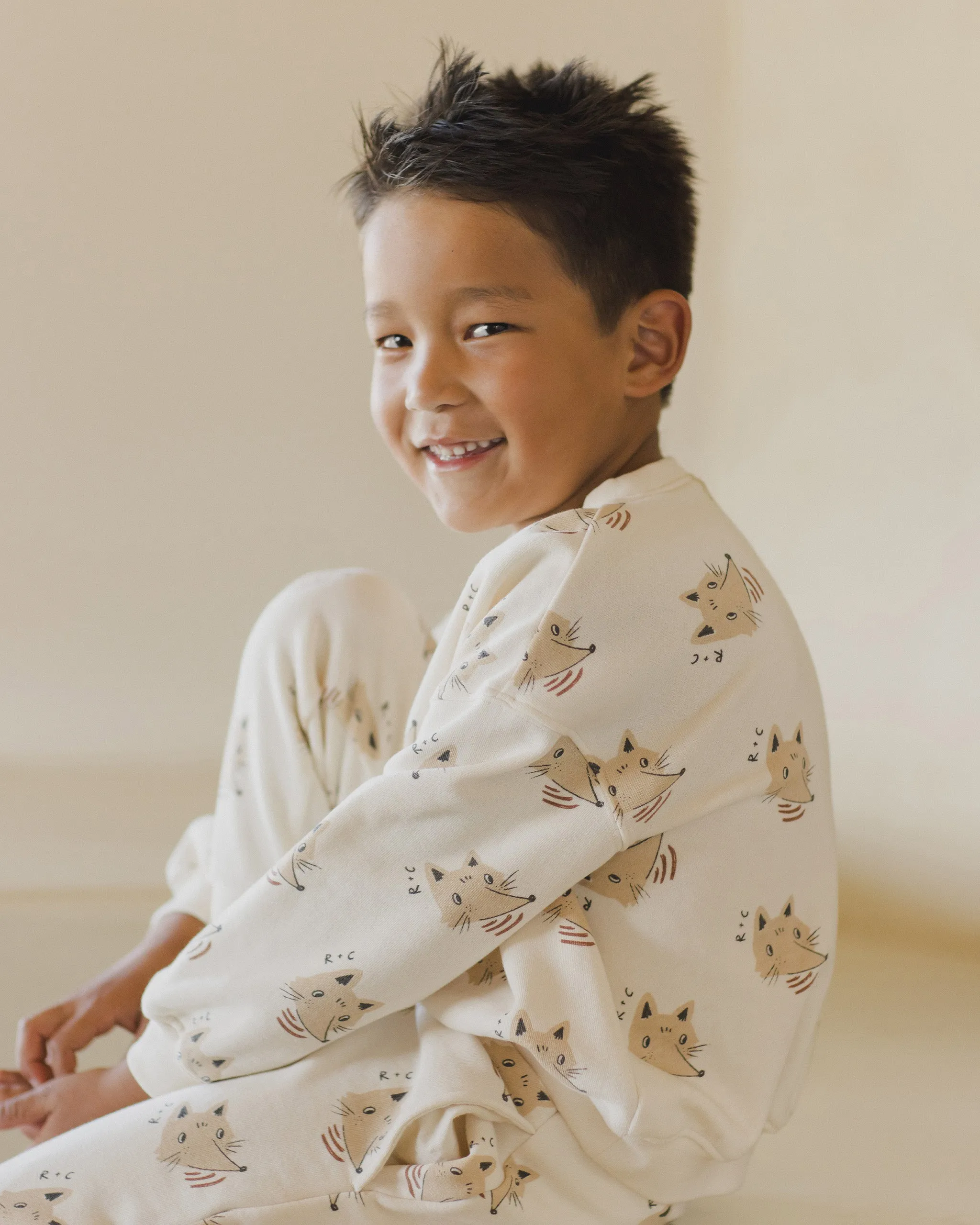 Rylee   Cru Babykids Relaxed Sweatshirt | Coyote Natural