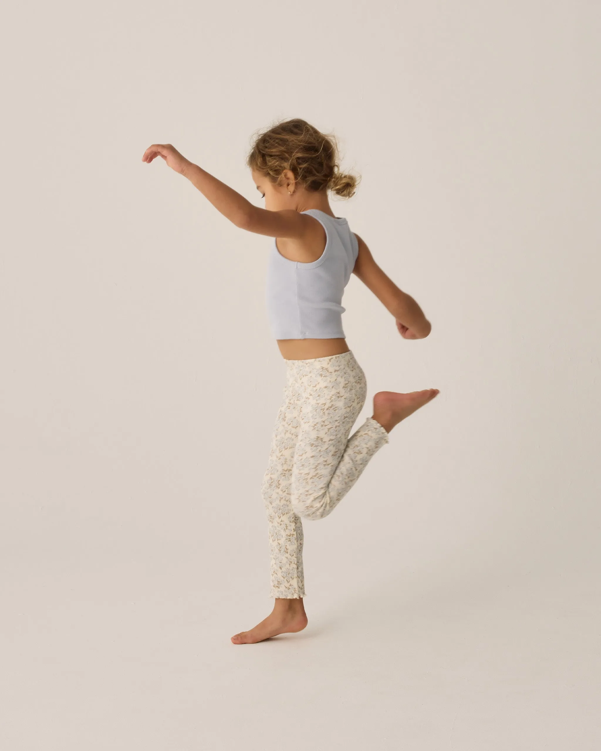 Rylee   Cru Babykids Ribbed Legging Set |Blue Ditsy