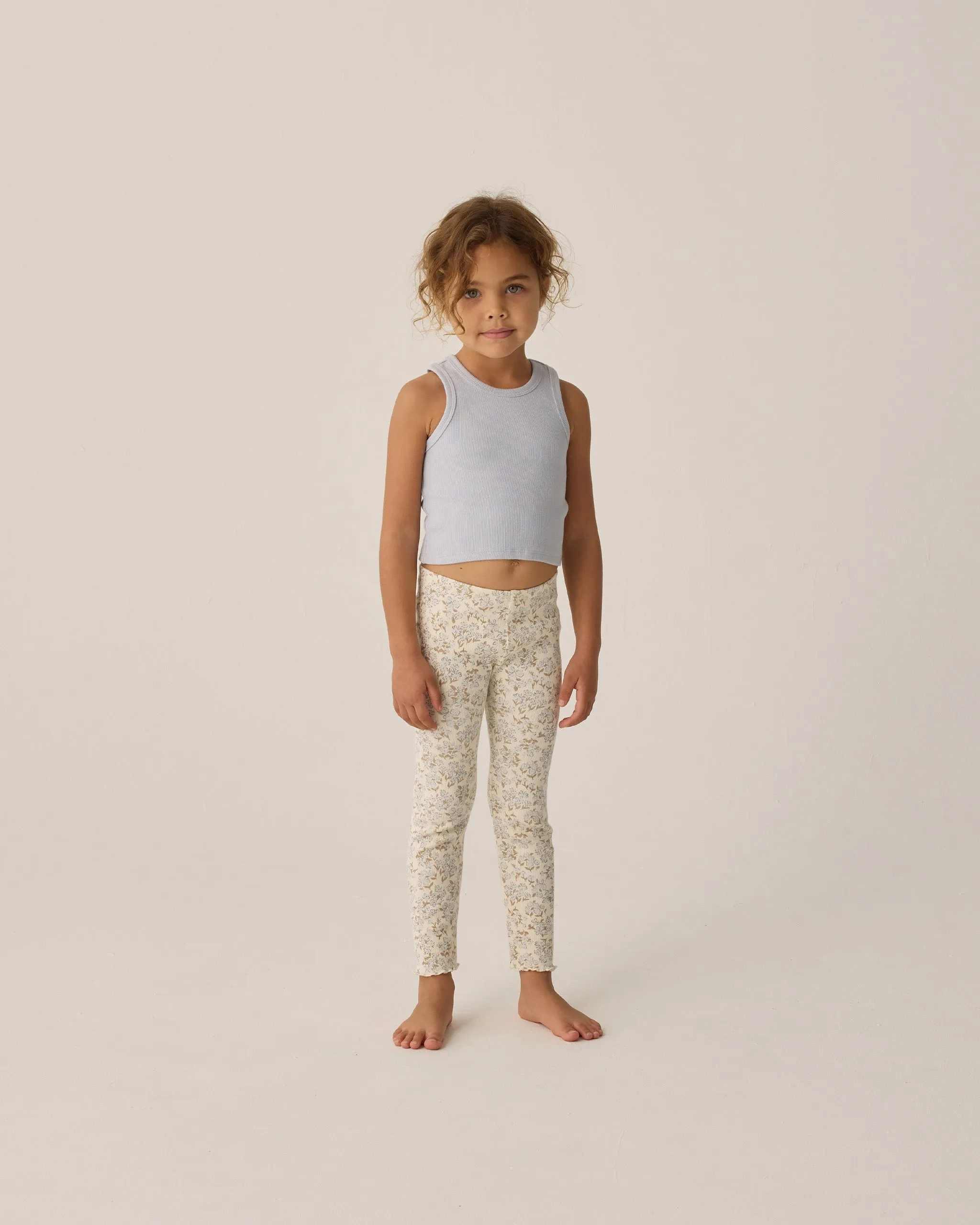 Rylee   Cru Babykids Ribbed Legging Set |Blue Ditsy