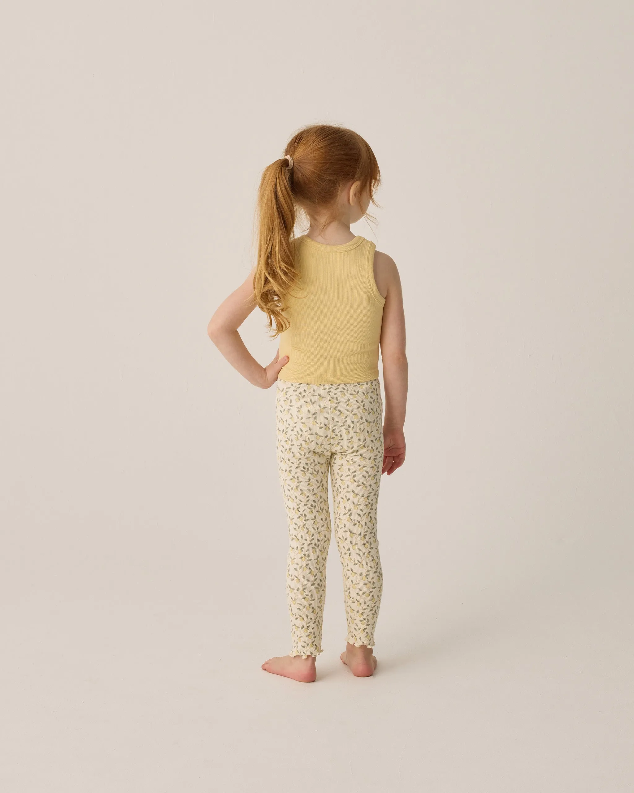 Rylee   Cru Babykids Ribbed Leggings Set | Lemons