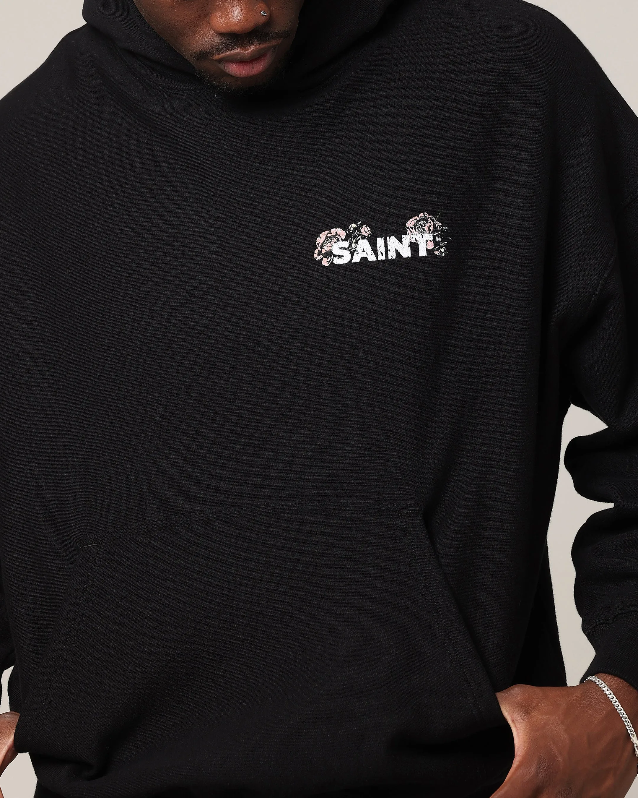 Saint Morta Wildflower Hoodie Black