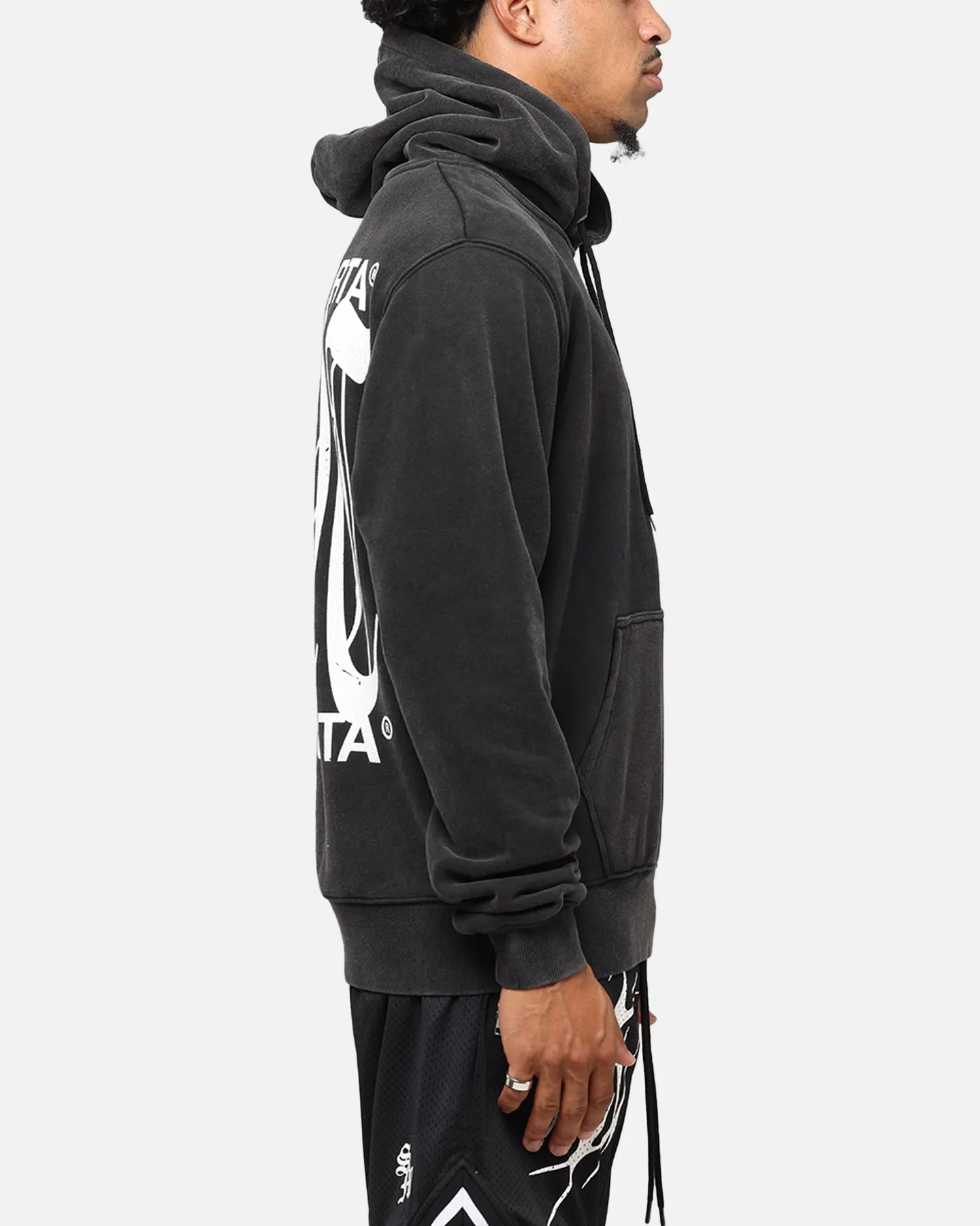 Saint Morta Ye Old Boxy Hoodie Vintage Black