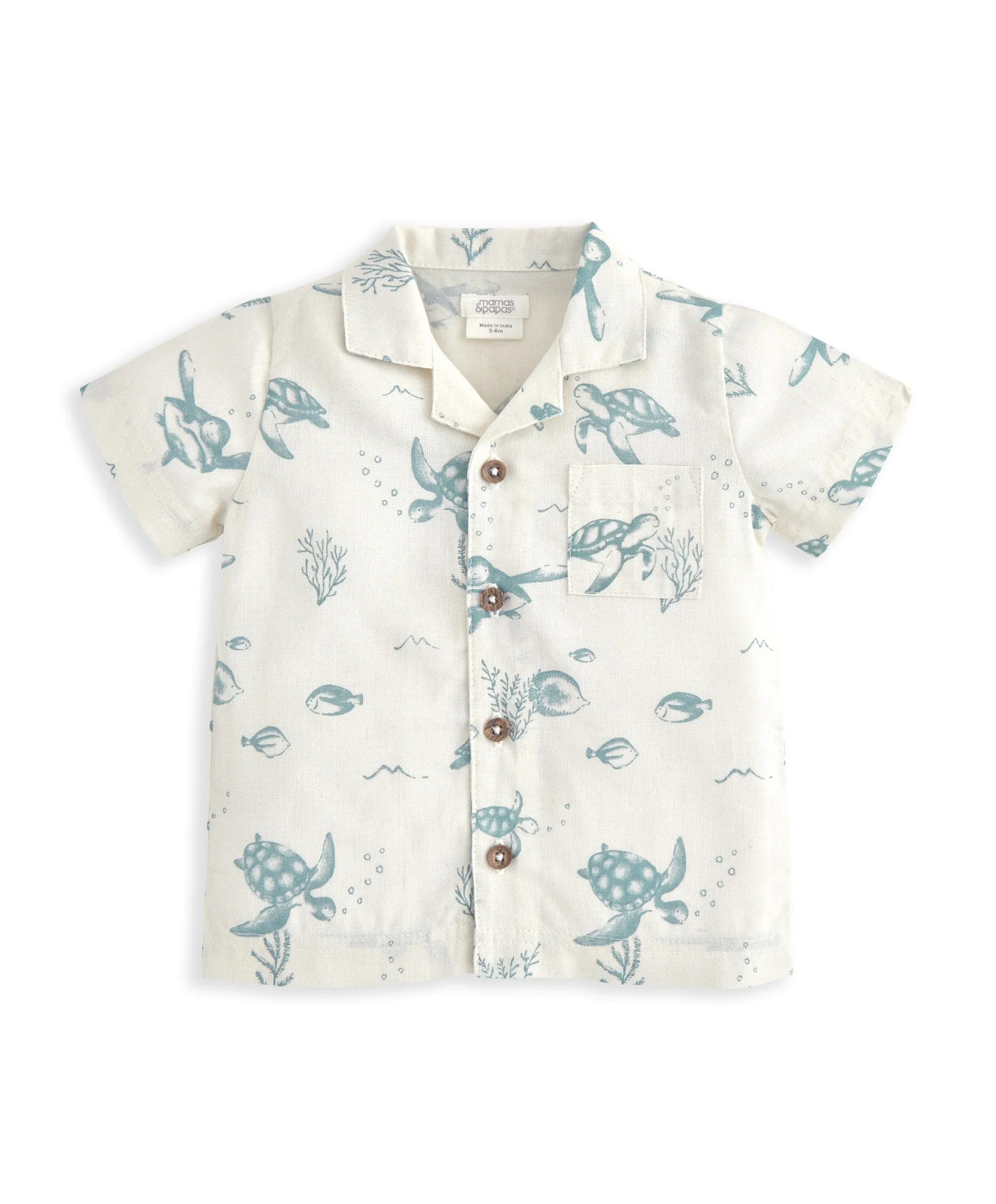 Shirt & Shorts Set (2 Pieces) - Turtle Print Babykids Mamas & Papas