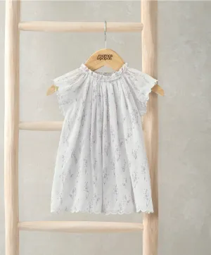 Short Sleeve Dress - Lavender Print