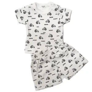 Short sleeve T-shirt & Shorts Set with Tractors for Baby & Toddler