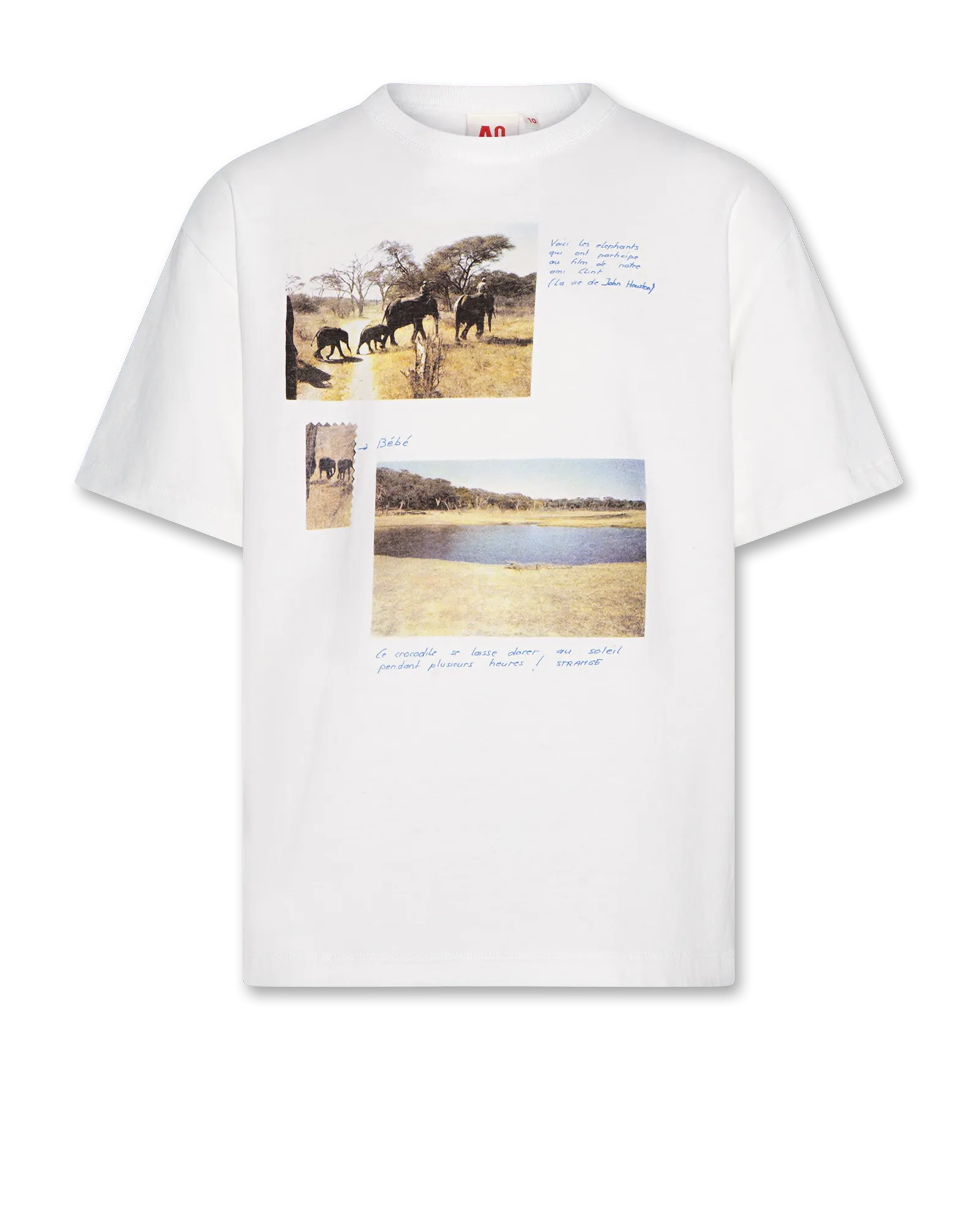 silas t-shirt elephant 000100 - white Ao76 Clothes Boys Girls