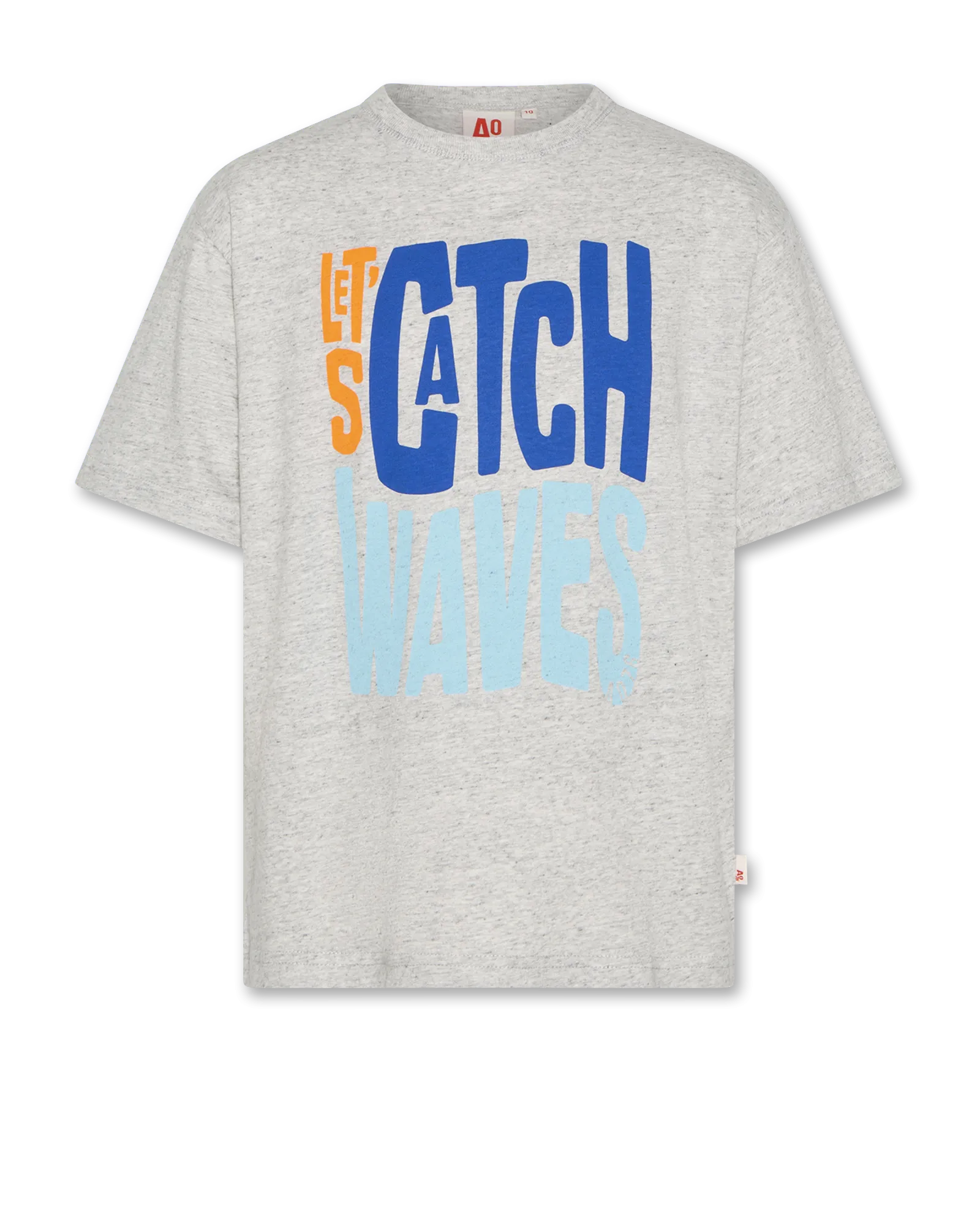 silas t-shirt waves 000985 - heather grey Ao76 Clothes Boys Girls