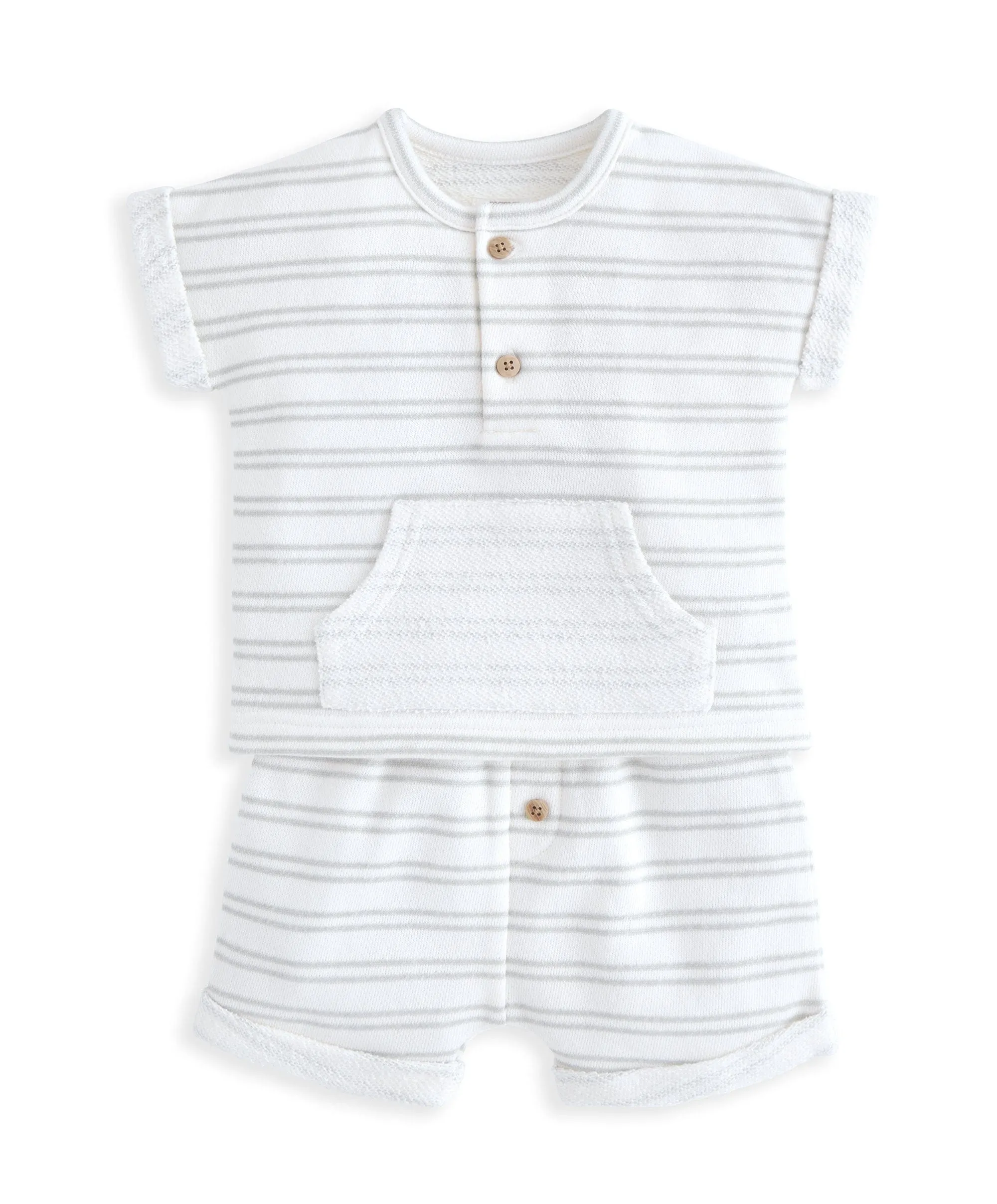 Slouchy T-Shirt & Shorts Set (2 Pieces) - Stripe Print Babykids Mamas & Papas