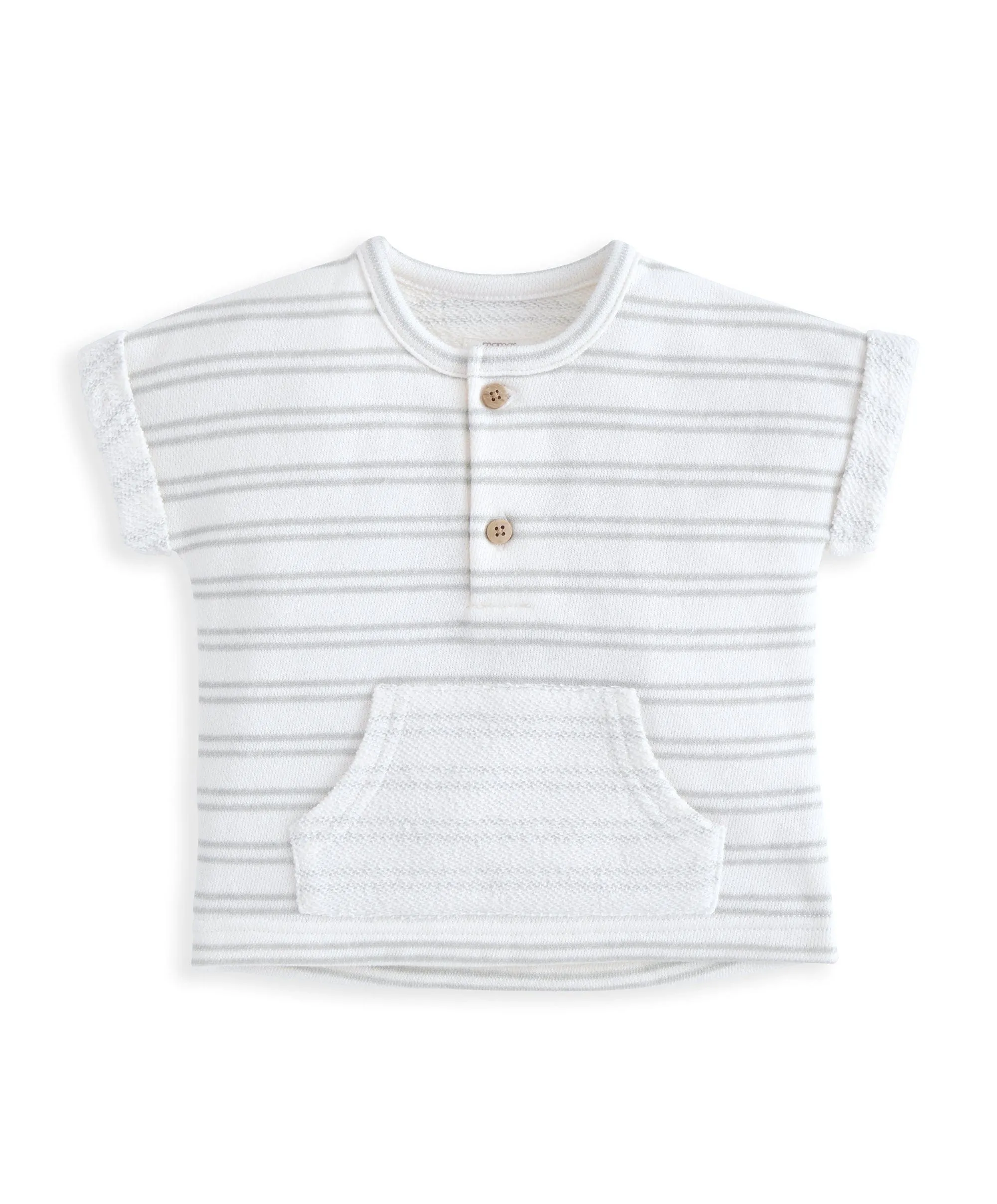 Slouchy T-Shirt & Shorts Set (2 Pieces) - Stripe Print