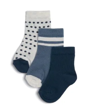 Socks (Set of 3) - Blue Babykids Mamas & Papas