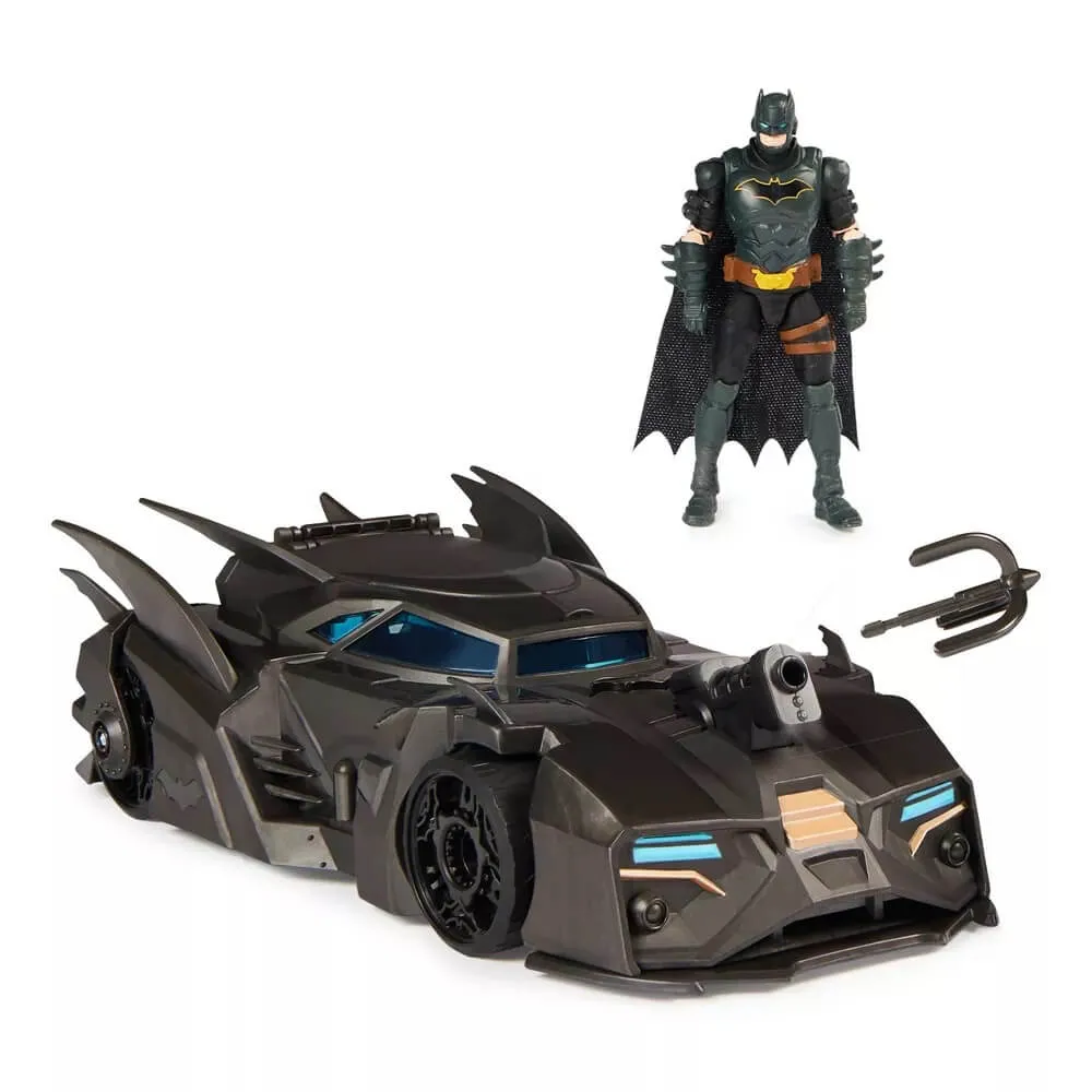 Spin Master Toys DC Comics Batman Crusader Batmobile 4" Action Figure Vehicle Set