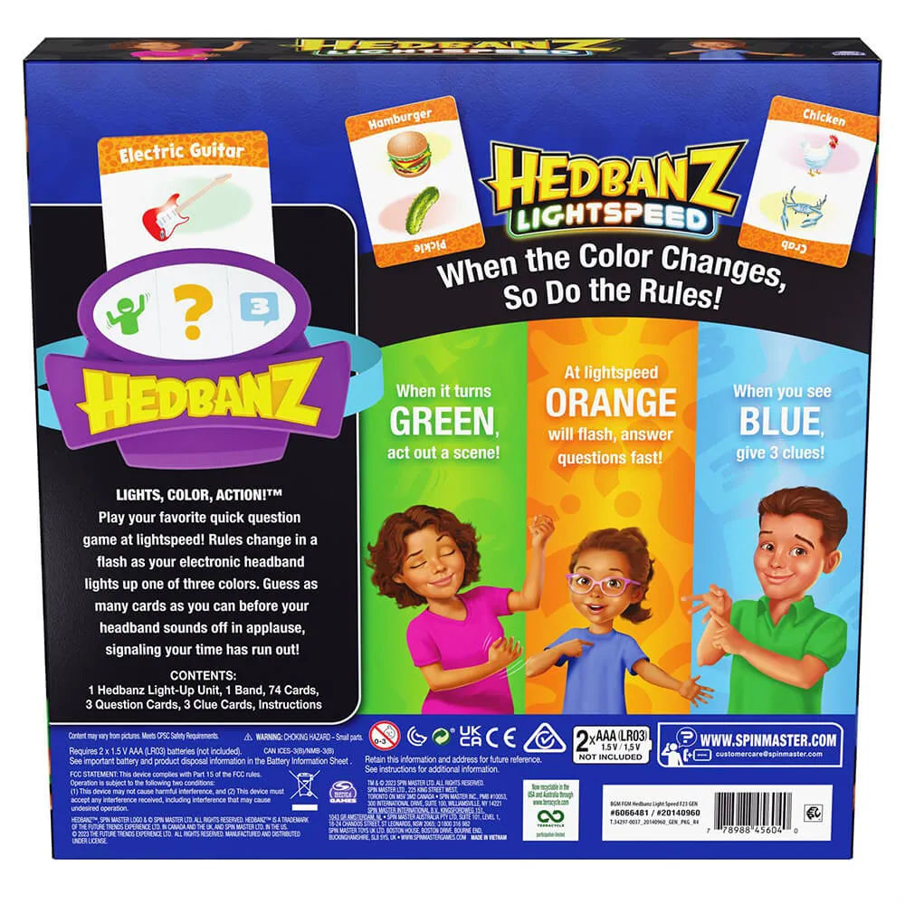 Spin Master Toys Hedbanz Lightspeed Game