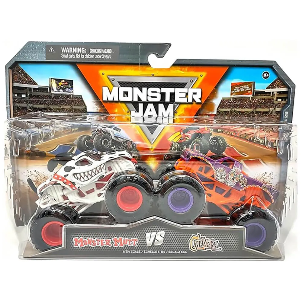 Spin Master Toys Monster Jam Monster Mutt vs Calavera Die-Cast 1:64 Scale Monster Truck 2-Pack
