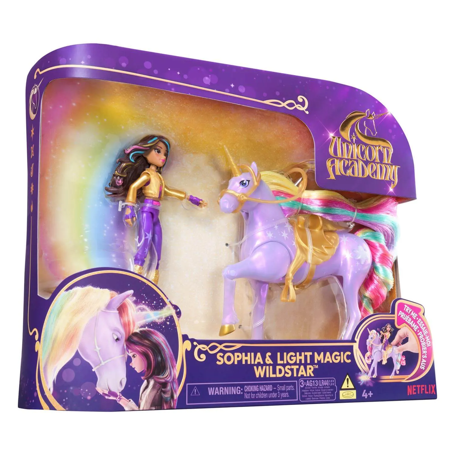 Spin Master Toys Unicorn Academy Sophia and Light Magic Wildstar Set