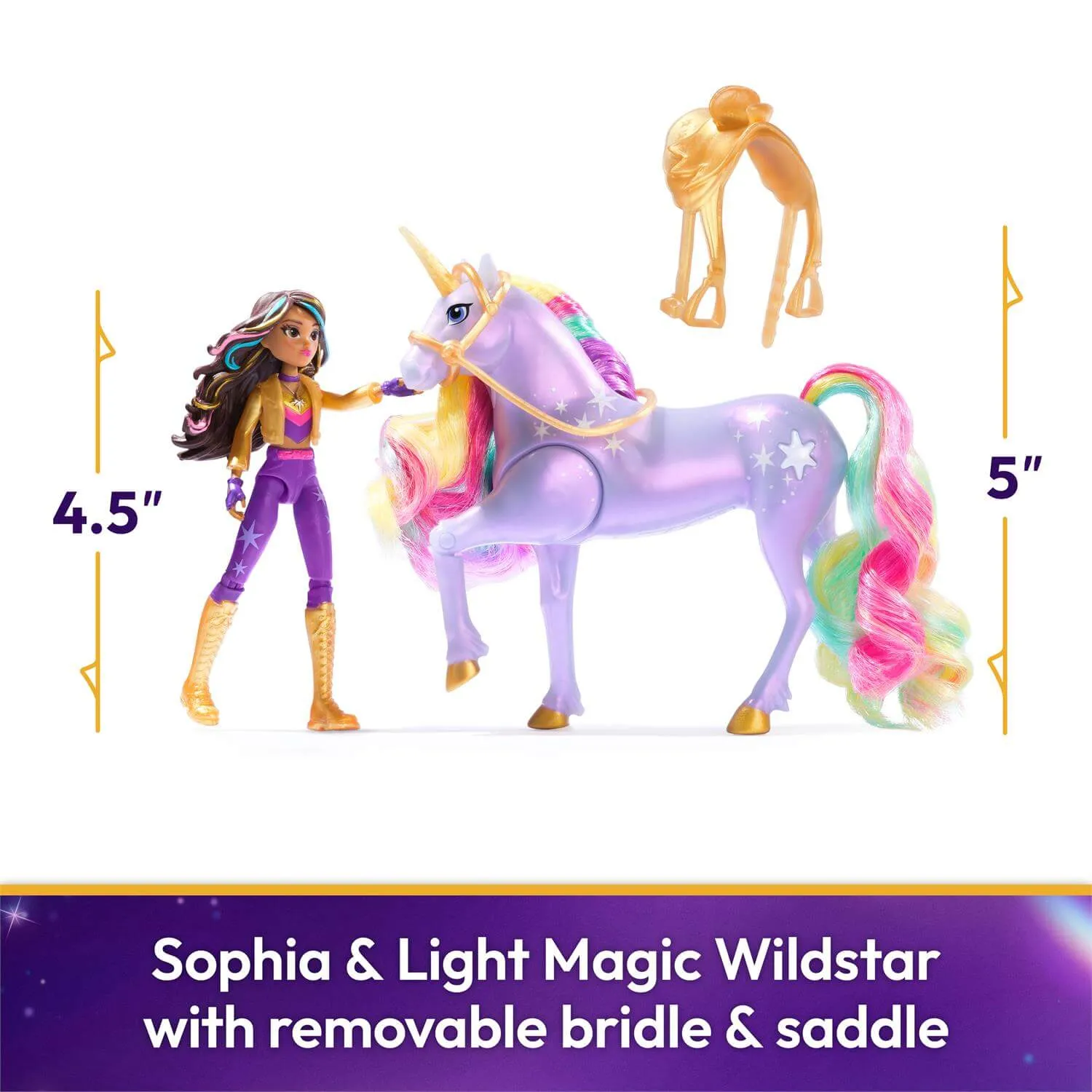 Spin Master Toys Unicorn Academy Sophia and Light Magic Wildstar Set