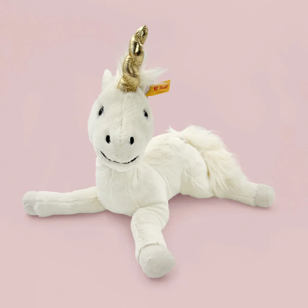 Steiff Dangling Unica Unicorn Soft Toy with Personalised Pyjamas