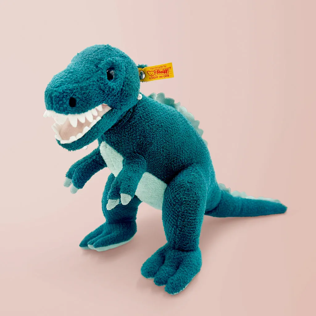 Steiff Thaisen T Rex Soft Toy with Personalised Dinosaur Pyjamas