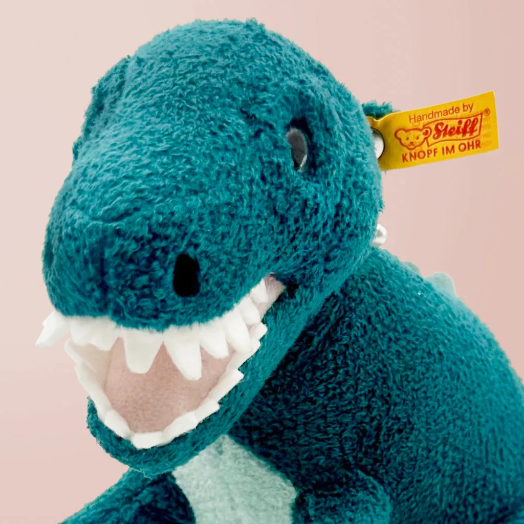 Steiff Thaisen T Rex Soft Toy with Personalised Dinosaur Pyjamas