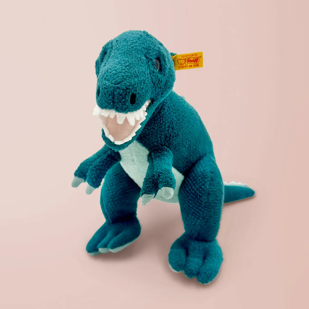 Steiff Thaisen T Rex Soft Toy with Personalised Dinosaur Pyjamas