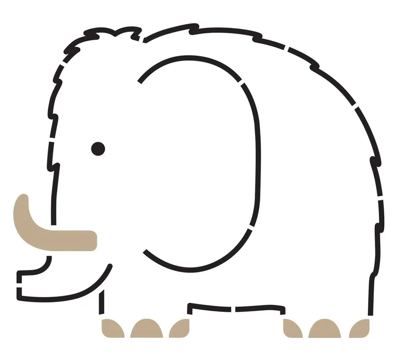 Stencil Set - Dinosaurs