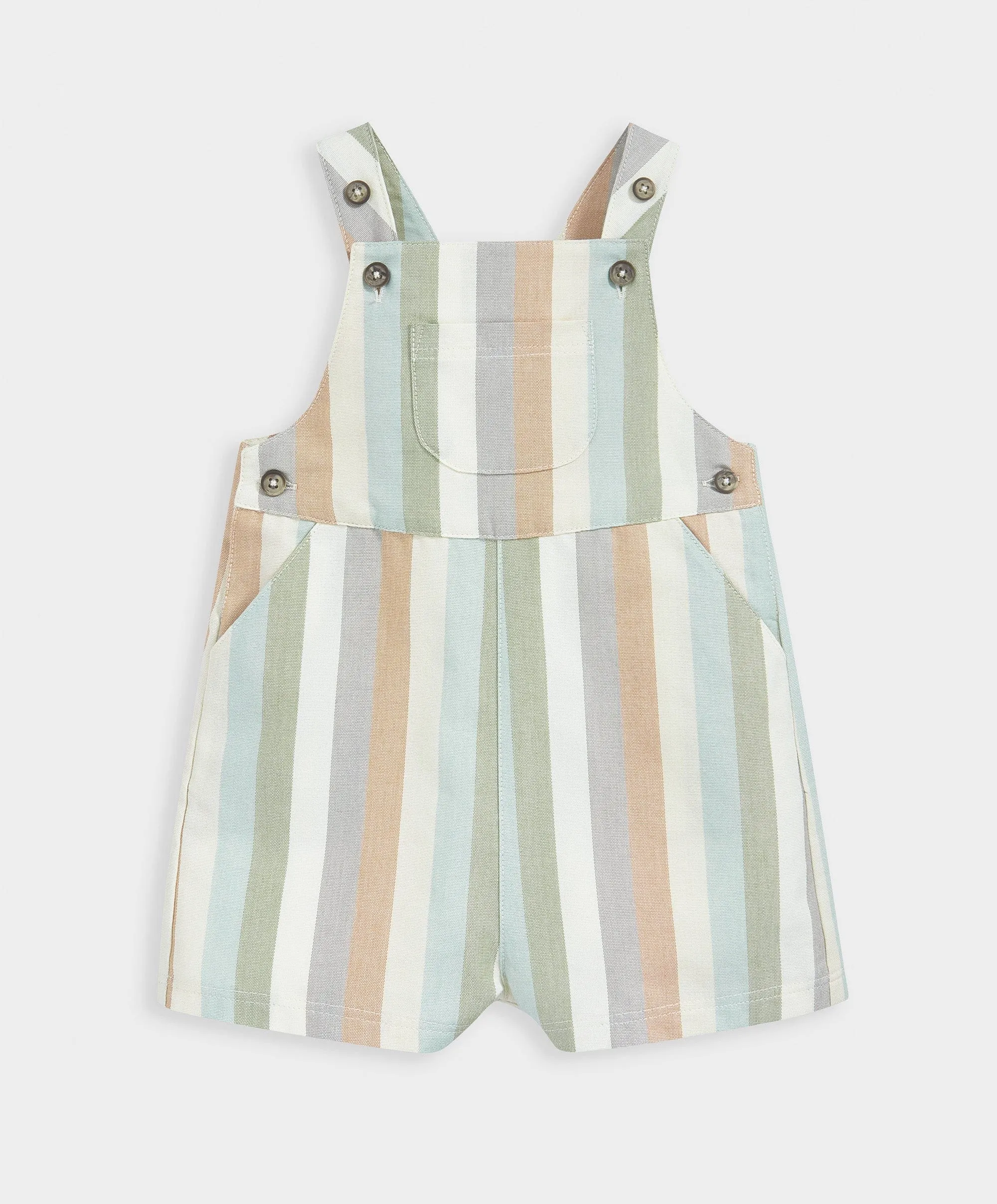 Stripe Woven Dungaree Outfit Set Babykids Mamas & Papas