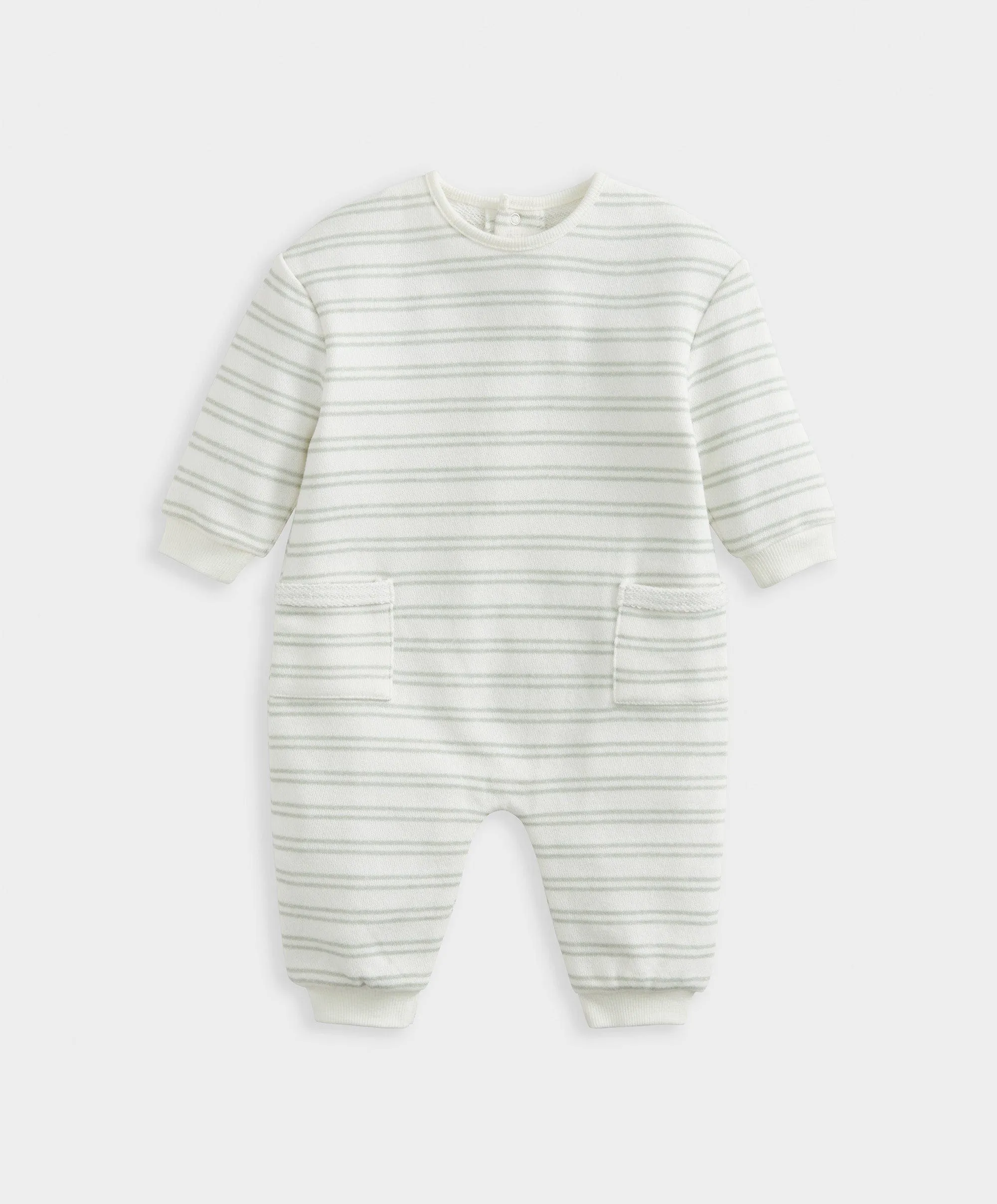 Striped Ribbed Romper