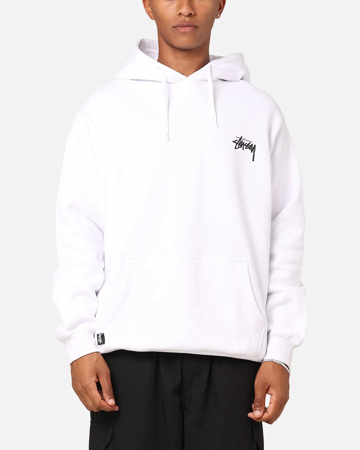 Stussy Fire Dice Fleece Hoodie White