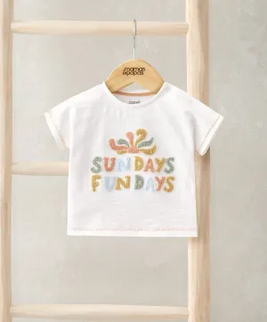 Sun Days Fun Days Slogan Tee