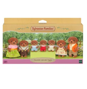 Sylvanian Families Toys Chocolate Labrador Family