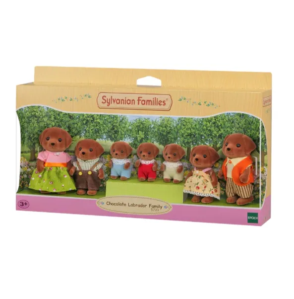 Sylvanian Families Toys Chocolate Labrador Family