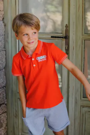 Tartine Et Chocolat Boys Girls BABY CITY AVENTURE POLO4 - Spicy orange