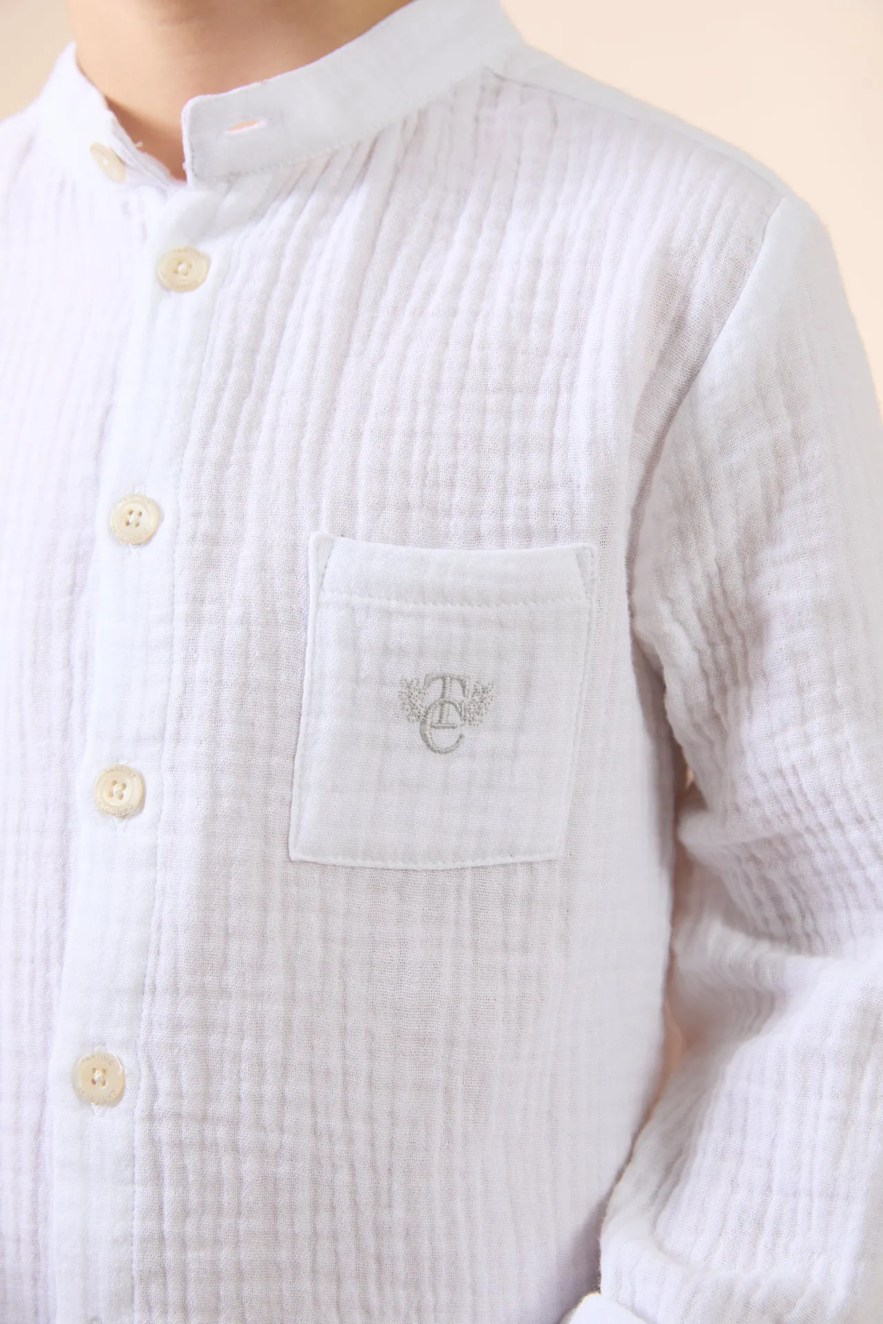 Tartine Et Chocolat Boys Girls BABY EXPLORATEUR EN HERBE CHEMISE5 - Blanc