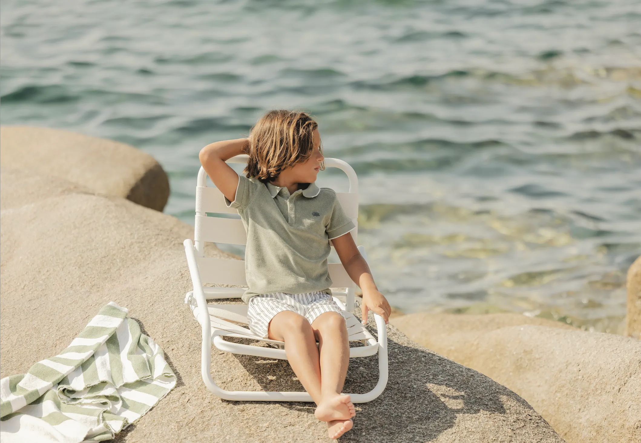Tartine Et Chocolat Boys Girls BABY EXPLORATEUR EN HERBE SHORT 15 - Fougère