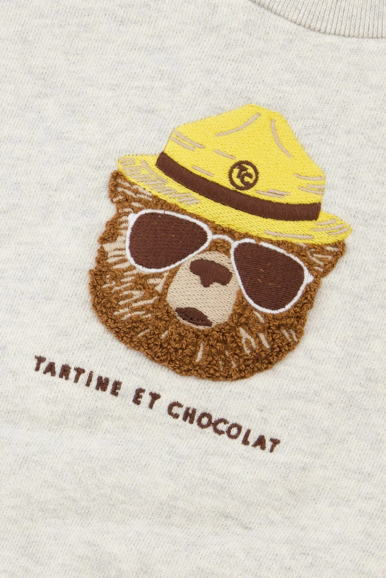 Tartine Et Chocolat Boys Girls BABY EXPLORATEUR EN HERBE SWEAT 1 - Gris chiné