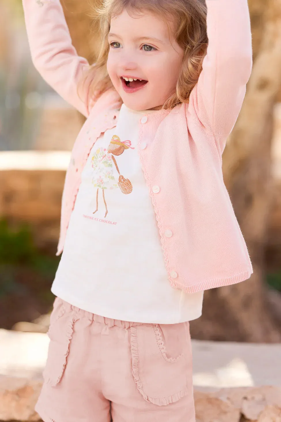 Tartine Et Chocolat Boys Girls BABY JARDIN D'ETE SHORT 2 - Pivoine