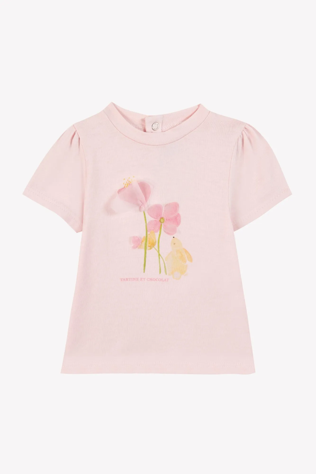 Tartine Et Chocolat Boys Girls BABY JARDIN D'ETE TEESHIRT 4 - Rose pâle