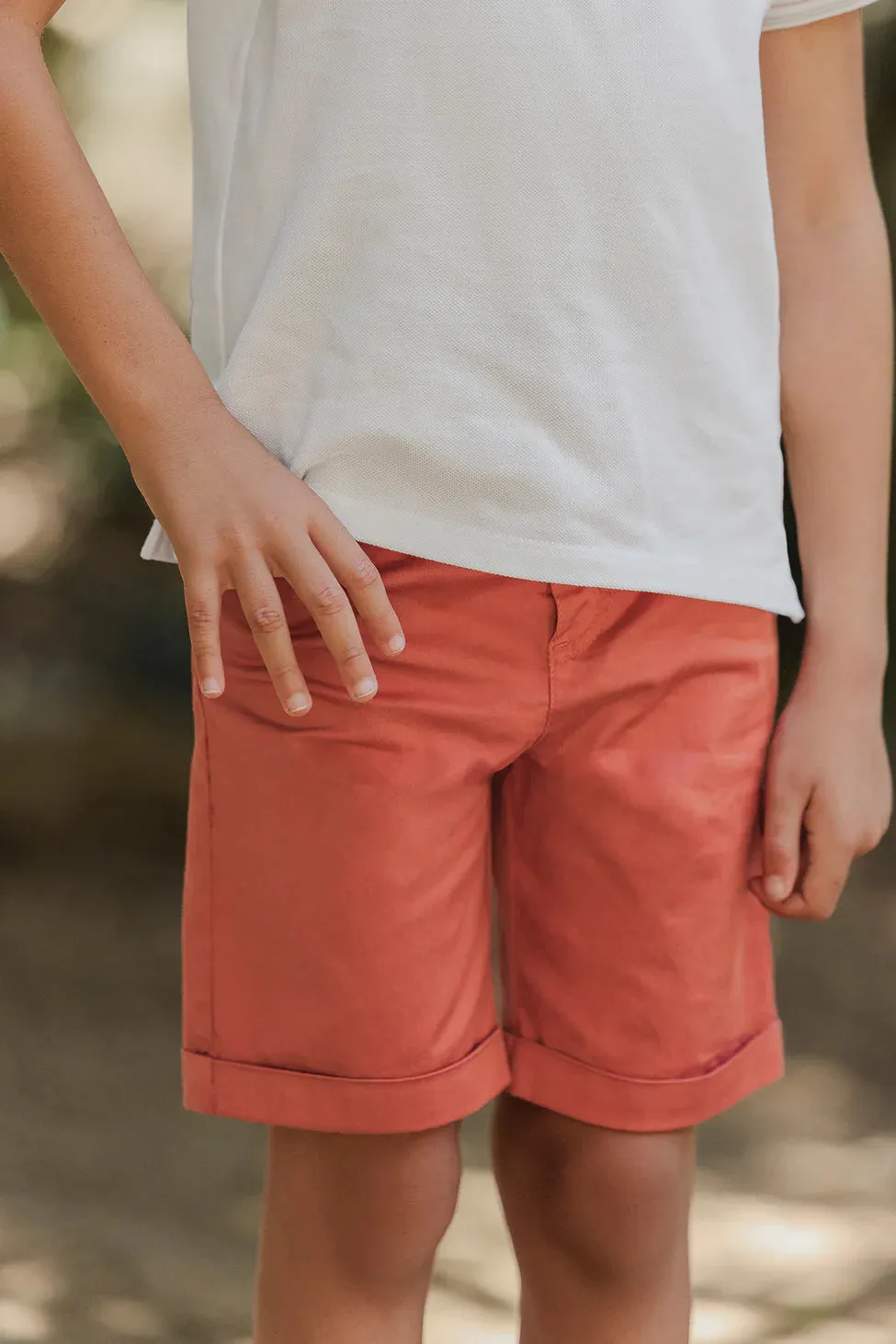 Tartine Et Chocolat Boys Girls BABY PETIT COWBOY SHORT 13 - Orange