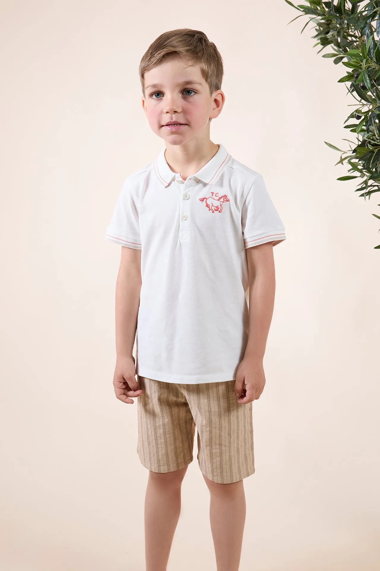 Tartine Et Chocolat Boys Girls BABY PETIT COWBOY SHORT16 - Ocre