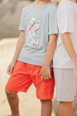 Tartine Et Chocolat Boys Girls CITY AVENTURE SHORT7BIS - Spicy orange