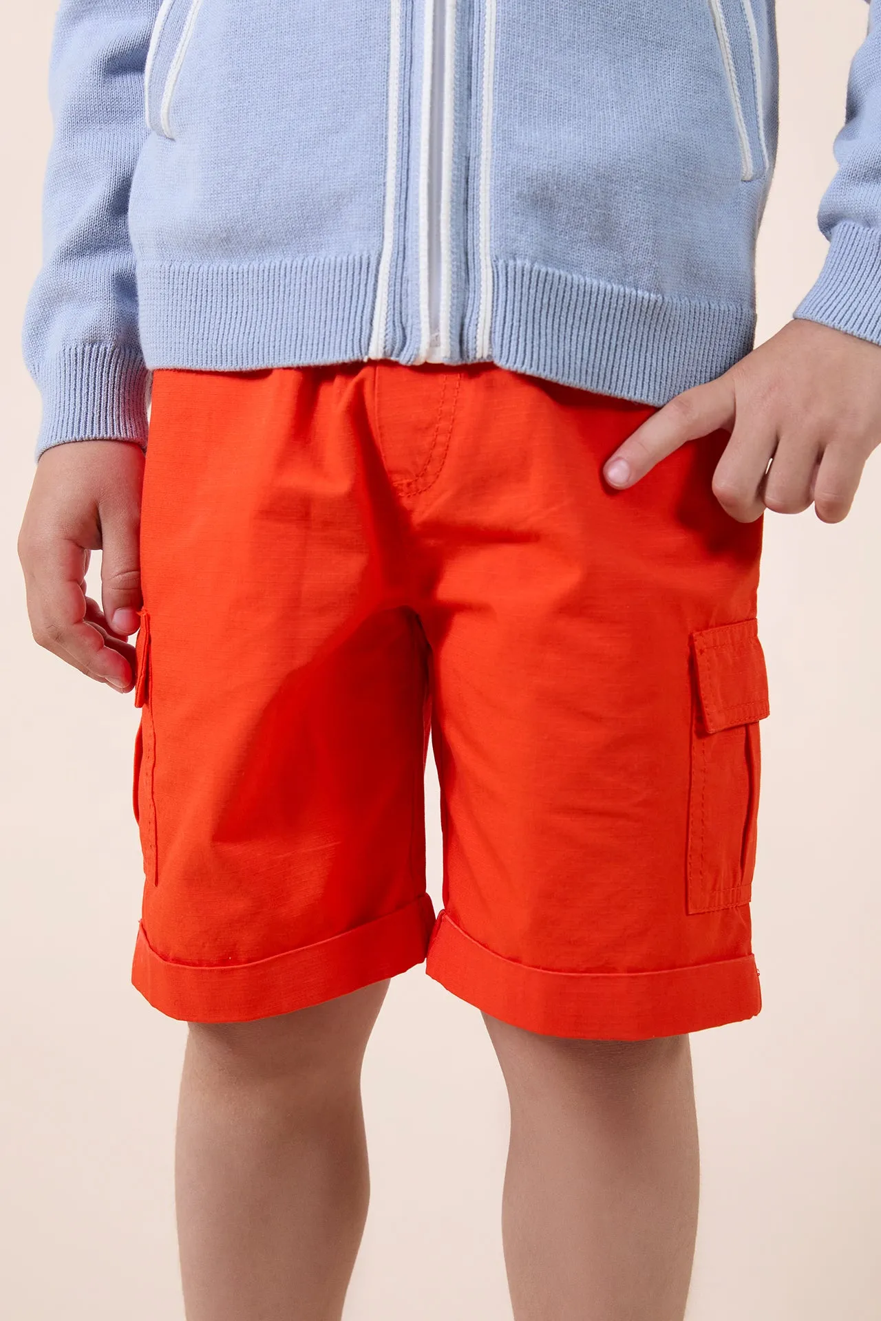 Tartine Et Chocolat Boys Girls CITY AVENTURE SHORT7BIS - Spicy orange