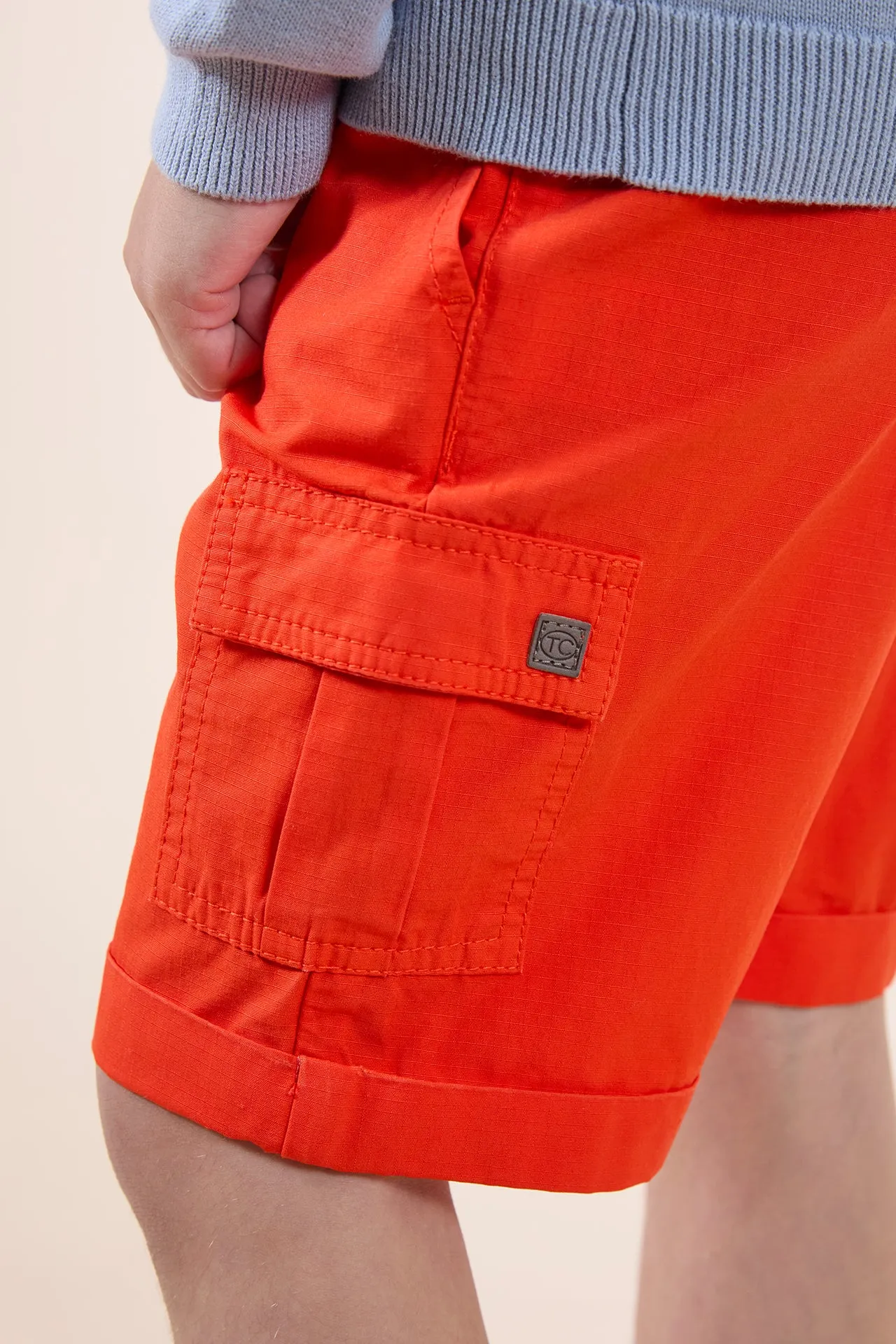 Tartine Et Chocolat Boys Girls CITY AVENTURE SHORT7BIS - Spicy orange