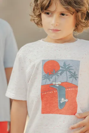 Tartine Et Chocolat Boys Girls CITY AVENTURE TEESHIRT 1BIS - Spicy orange